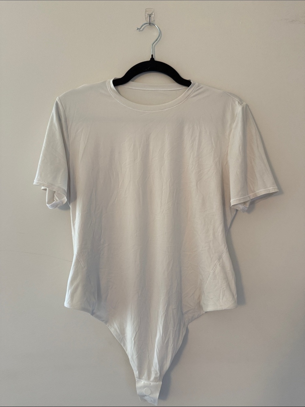 lululemon athletica White Short-Sleeve Crew Bodysuit